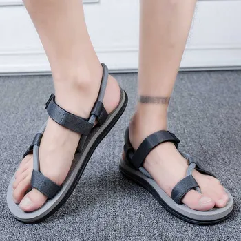 

ARUONET Light Weight Casual Men Sandals Cool Street Slippers Summer Flip Flops Comfort Non Slip Man Beach Shoes Zapato Hombre