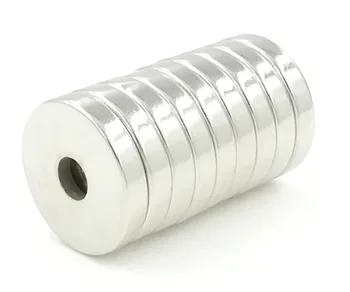 

10pcs D20*4MM Hole 5MM Strong Neodymium Permanent Magnet, NdFeB Magnet Counterbore