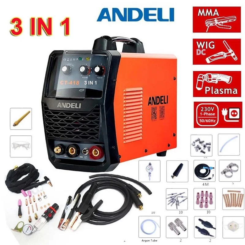 Functional 3 IN 1 Welding Machine Digital Display TIG/ MMA/ CUT AC 220V