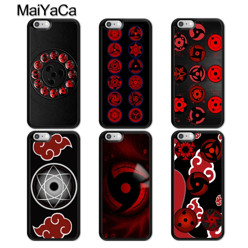MaiYaCa Naruto Sasuke Sharingan Eyes TPU Phone Case For ...