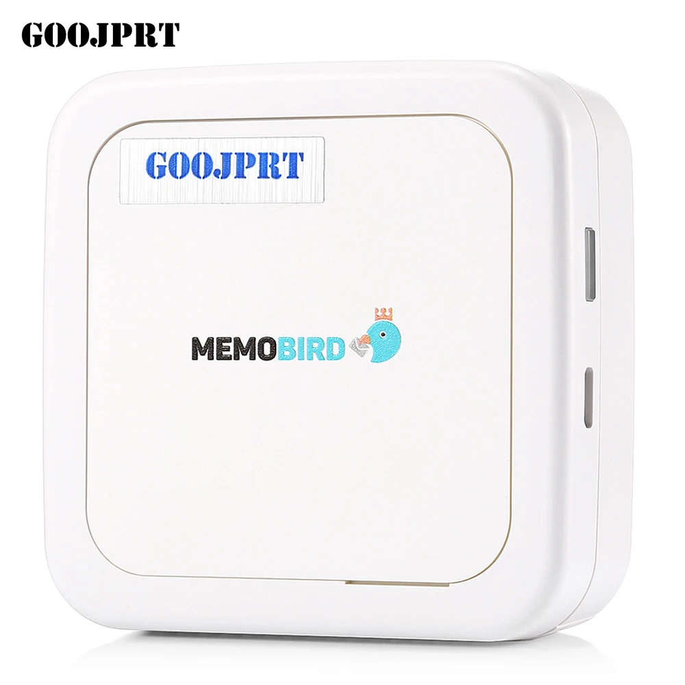 GOOJPRT G3 MEMOBIRD мини принтер Bluetooth 4,2 бумажный телефон фото Карманный термопечать - Цвет: Milk White