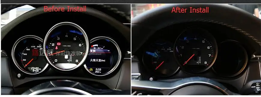 chrome dashboard ring trim for Porsche Macan accessories car styling  (29)