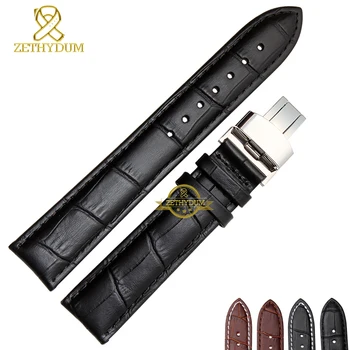 

Plain Genuine leather bracelet watch strap womens mens watchband wristwatches band 12 14 16 18 19 20 21 22 23 24mmcolor