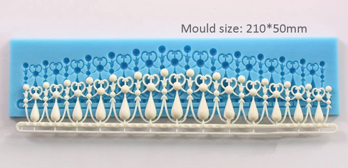 

Luyou DIY Fence Wall Shape Silicone Mold Mat 3D Lace Mold Fondant Cake Decoration Sugar Craft Tools Baking Tools Cake Tool FM893