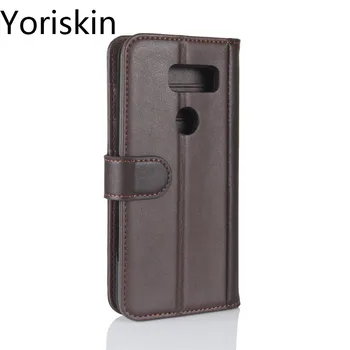 

Genuine PU Leather Folio Flip Kickstand Wallet Case With Card Slots Holder Drop Proof Cover For LG V30 6.0 inch Phone Case