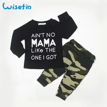 

Wisefin Baby Boy Infant Clothes Sets Long Sleeve Black Camo Winter Toddler Newborn Boys Clothing Fashion Baby Infant Outfits