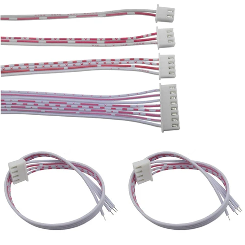 10 шт. 50 см 2P 3P 4P 5P 6P 7P 8P 9P 10P 11P 12P Single XH2.54 Header AWG26 красный белый проводной кабель |