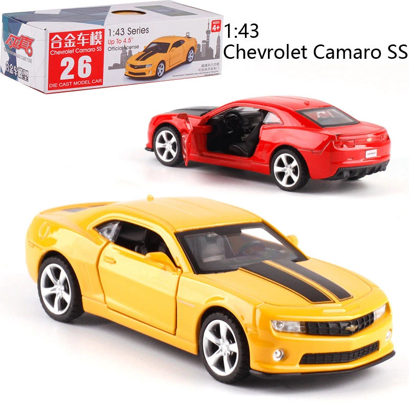 1:43 Масштаб Chevrolet Camaro SS сплав тяга-назад автомобиль литья под давлением металлическая модель автомобиля для коллекции друг подарок детям