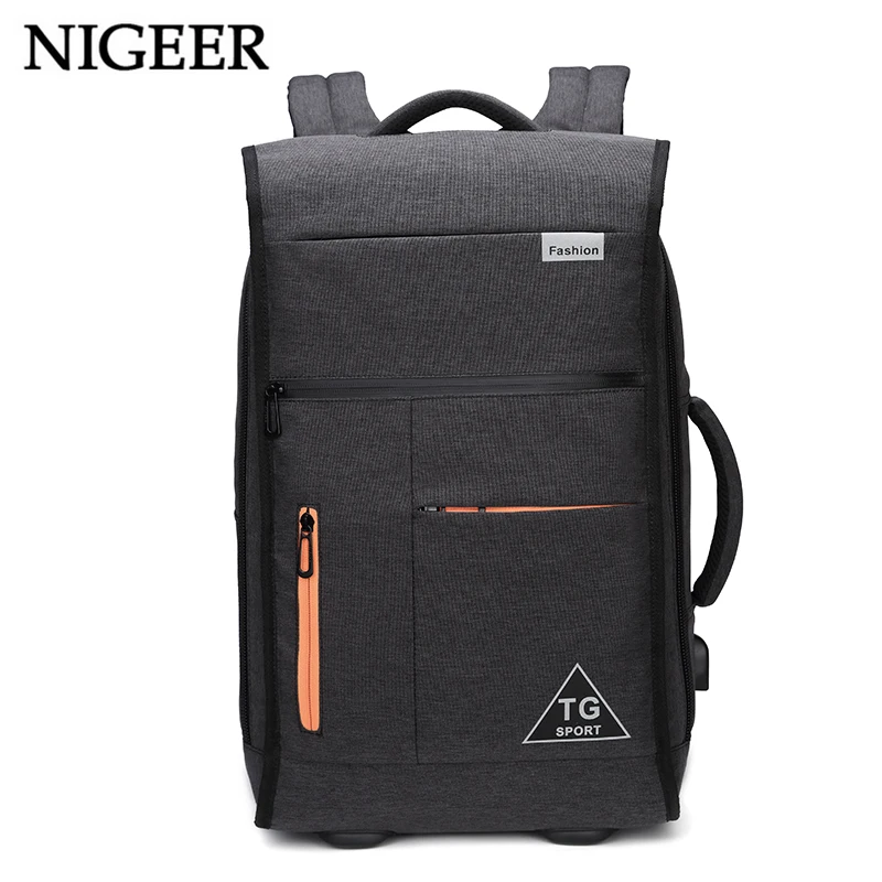 

EURCOOL Functional Backpack Waterproof USB Design Rucksack Men Short Trip Travel Laptop Backpacks n1777