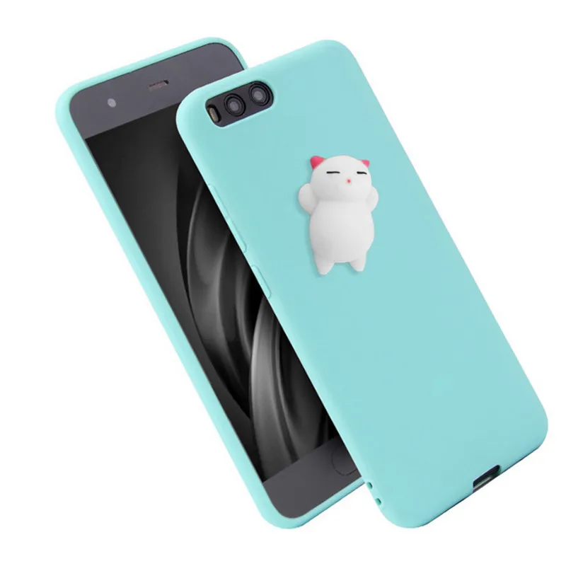 Pinch тыкать Squishy Cat Мягкий силиконовый чехол для Xiaomi mi 4 5 6 5X 5C 5S x Макс Красный 3 S 4A 4X5