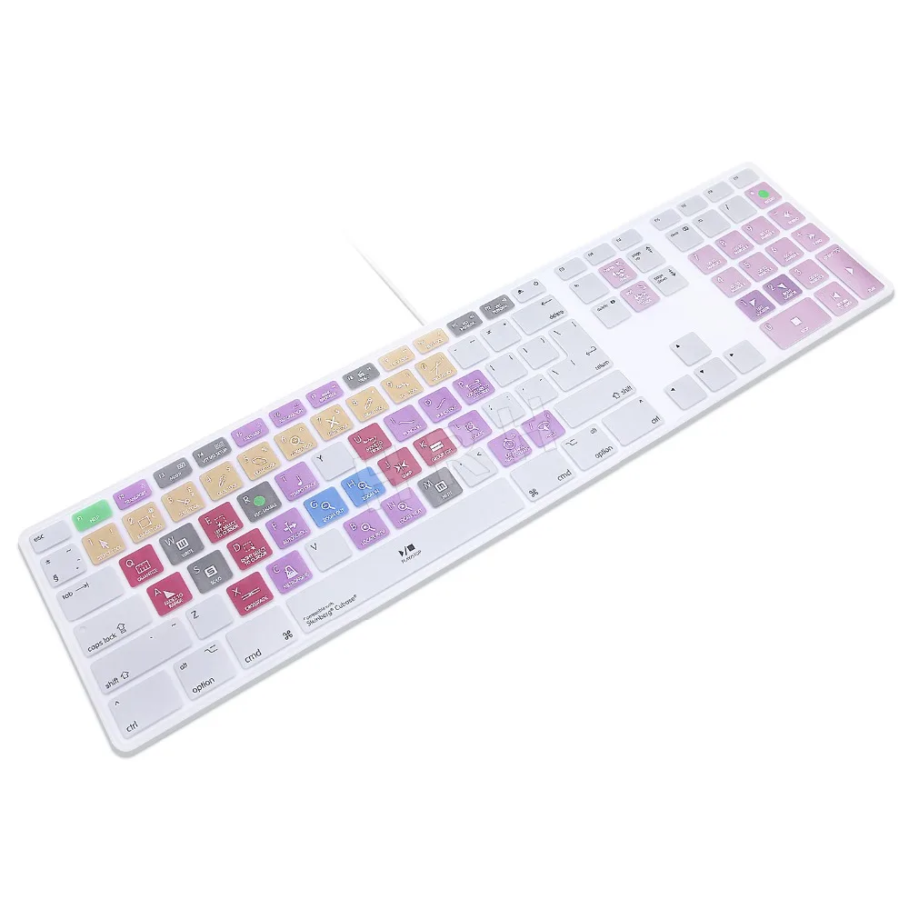 

For Imac G6 Desktop Pc Wired For Apple Keyboard With Numeric Keypad Wired Usb Steinberg Cubase Hot Keys Design Keyboard Cover