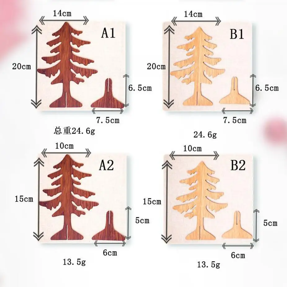 1 шт Рождественская деревянная елка 2 размера Подвески украшения DIY украшения детский подарок Рождественская елка украшения для рождественской вечеринки украшения