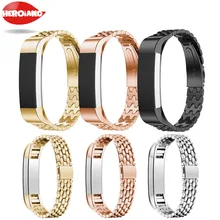 Высокая qualicty ремешки черный 14 мм Роскошные Нержавеющая сталь часы ремешок для полотна для фитнес-трекер Alta сменный ремешок для наручных часов