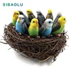 10pcs/lot Simulation mini Cute Parrot bird figurine animal Model home decor miniature fairy garden decoration accessories figure ► Photo 1/6