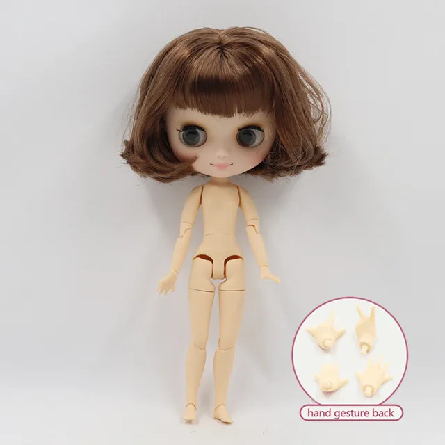 Кукла Middie blyth 20 см, шарнирное тело с жестом руки 1/8 bjd, модные куклы, фабричная Обнаженная - Цвет: -BL9158