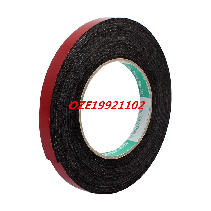 12mm x 2mm Car Vehicle Self Adhesive Shock Resistant Foam Tape 10M