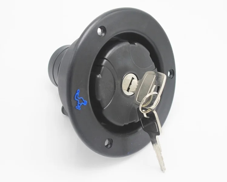 

funssor Gravity Water Dish With Lock Water Fill Inlet Car Vehicle Trailer Accessories