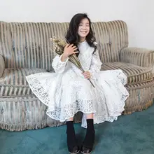 Эксклюзивные платья для детей от 4 до 14 лет Новинка года, платье принцессы Модное Элегантное праздничное платье для больших девочек высококачественная одежда для девочек