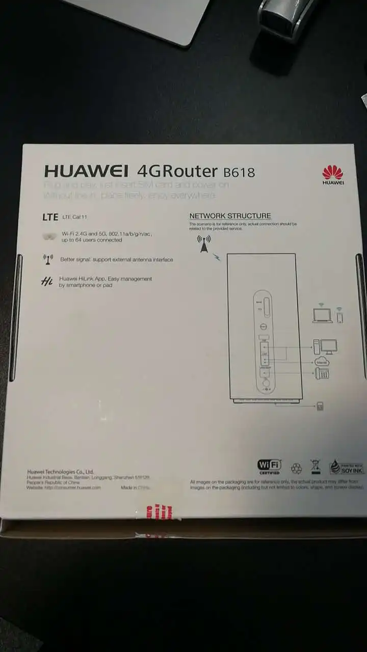 Huawei B618s-22d 4 аппарат не привязан к оператору сотовой связи FDD800/900/1800/2100/2600 МГц TDD2600Mhz(Band1/3/7/8/20/38) VoIP CPE Беспроводной фрезерный станок