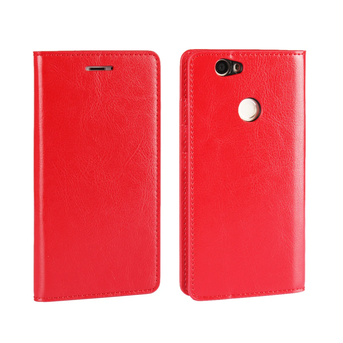 Роскошный чехол-кошелек для huawei Nova Nova2 plus, кожаный чехол премиум класса для huawei Nova 2 plus, откидная крышка, чехлы для телефонов - Цвет: Красный