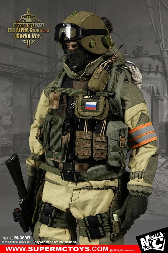 

SuperMCTOYS M-069 1/6 Russian Spetsnaz FSB Alfa Group 3.0 Set for 12inch Action Figure DIY