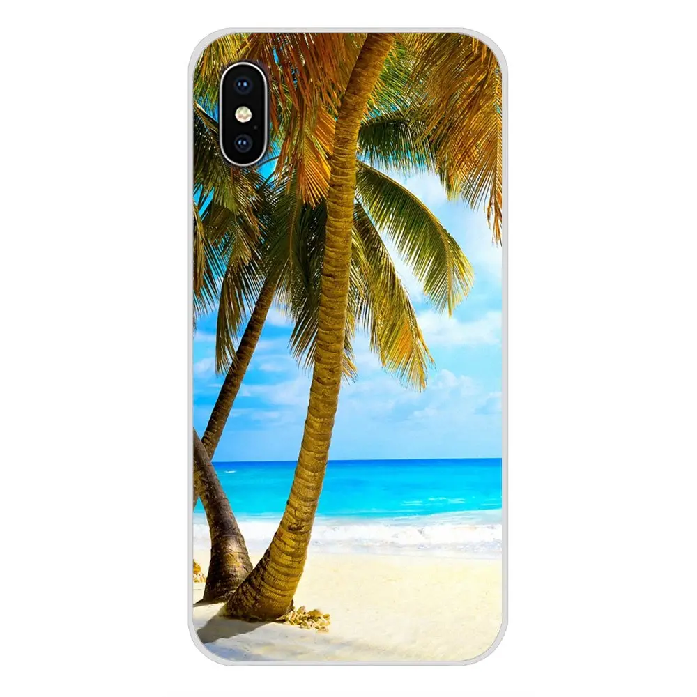 Пейзаж море пляж кокосовое дерево для Samsung Galaxy A3 A5 A7 J1 J2 J3 J5 J7 2015 2016 2017 аксессуары