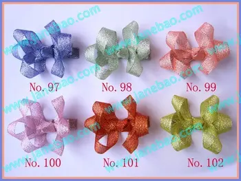 

free shipping 60pcs 2.5'' bud hair clips bitty hair bows Style-B