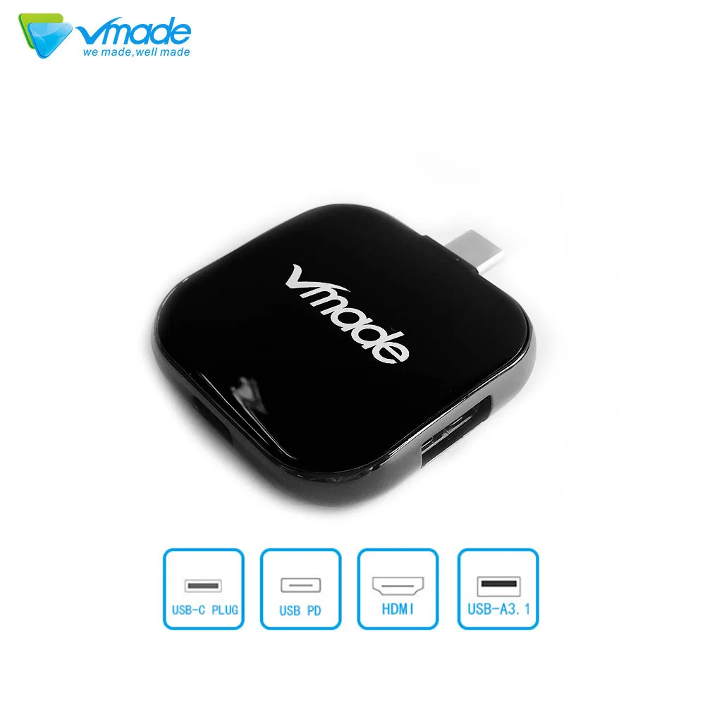 

Vmade Mini Adapter Type-C USB-C 3.1 HUB to HDMI 1080p for Apple New MacBook or Google ChromeBook Pixel Type-C USB-C Converter