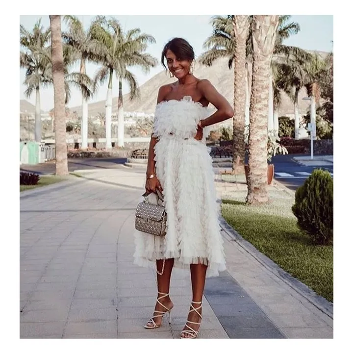 

2019 Women Sexy Off Shoulder Sleeveless Midi Dress 2019 Summer Backless Mesh A-Line Party Dresses Irregular Beach Dress
