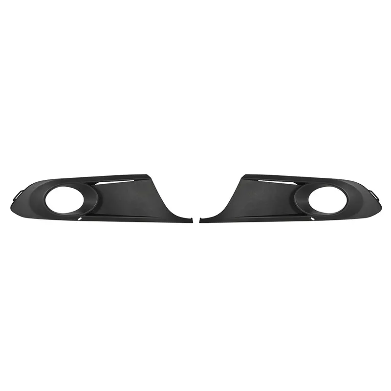 

2pcs Car Front Lower Bumper Fog Light Cover Grille Grilles Lamp Cover Frame Exterior for VW MK6 Jetta 2011-2014 5C6853666A