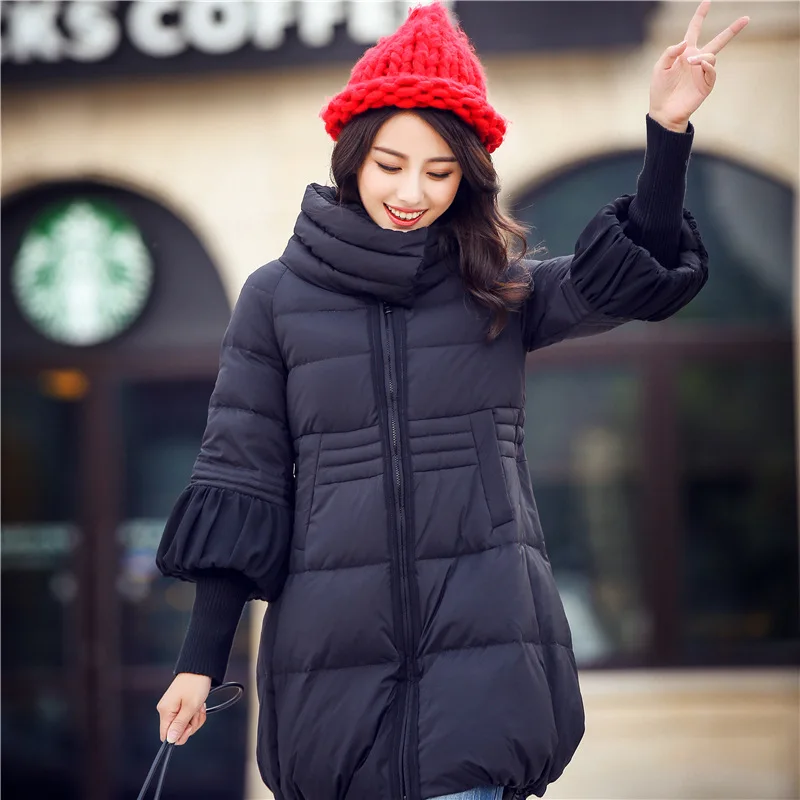 Женская зимняя куртка, новинка, стеганая куртка, Женская парка в Корейском стиле, женская накидка средней длины, пуховое хлопковое пальто LC0011