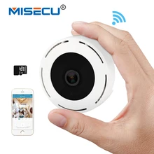 MISECU H.264+ Wi-Fi SD card 3D VR 960P 360 degree Fisheye IP Wireless Camera Audio P2P Motion email alert Night Vision IR CCTV