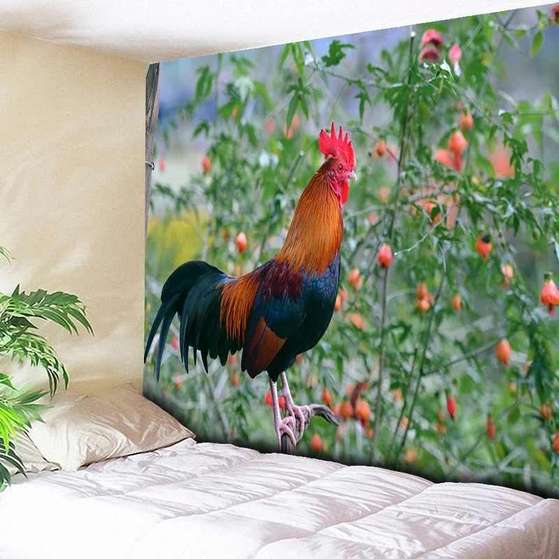 

Amphibian Animal Cock Photo 3D Tapestry Wall Hanging Nature Wall Tapestries Home Decor Hippie Psychedelic Tapestry Wall Art Post