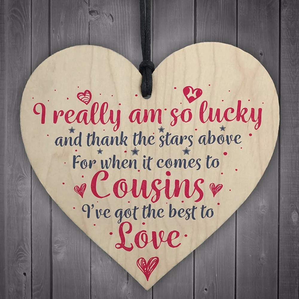 5-Meijiafei-Got-The-Best-Cousins-Wooden-Heart-Family-Plaque-Thank-You-Gift-Birthday-Present
