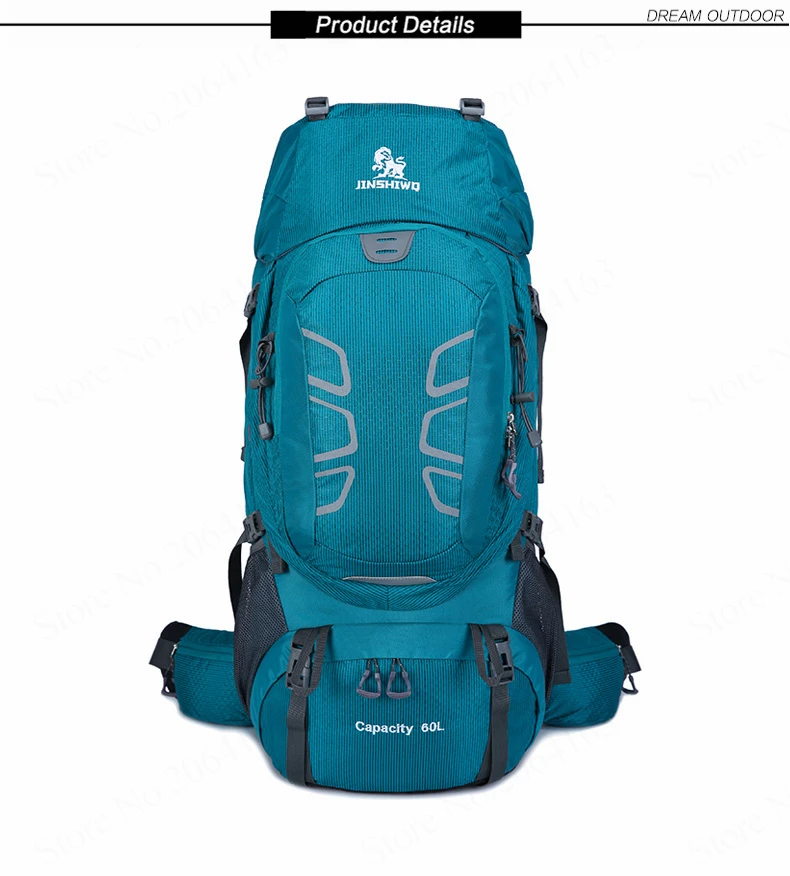 60L водонепроницаемый рюкзак для альпинизма, походов, для женщин и мужчин, Сумка для кемпинга, альпинизма, рюкзак для спорта, велосипеда, дорожные сумки