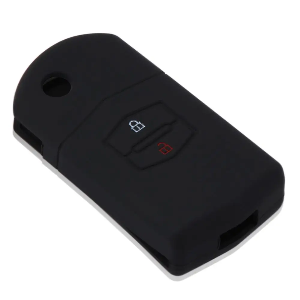 

2 Buttons Silicone Car Key Fob Cover Case For MAZDA 3 2 6 CX7 CX9 Remote Keyless Accessories Car Styling