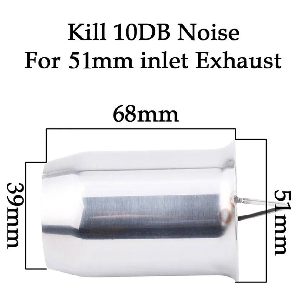 SPELAB для 51 мм 60 мм Впускной глушитель выхлопной трубы мотоцикла регулируемый дБ глушитель глушителя шума подавитель звука для Honda YAMAHA