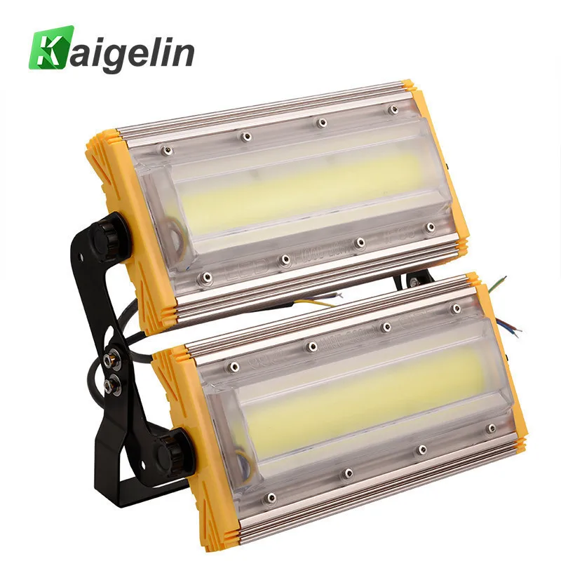 

10 PCS Kaigelin 100W COB LED Flood Light 8000LM IP65 Waterproof LED Floodlight Outdoor Lighting LED Spotlight Garden Wall Lamp