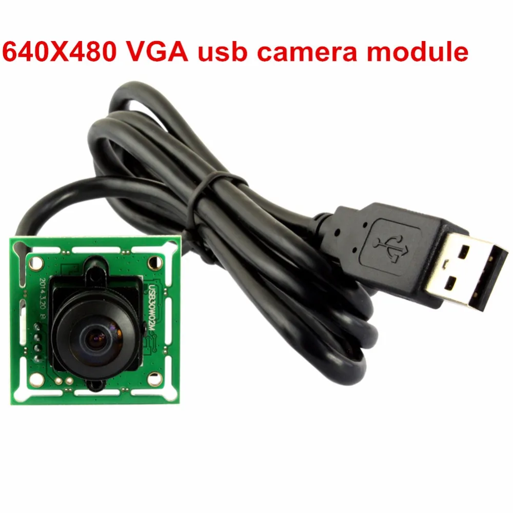 ELP драйвер Бесплатная 640X480 VGA 60fps 26X26 мм маленький Mini USB Камера с FOV180 градусов объектив