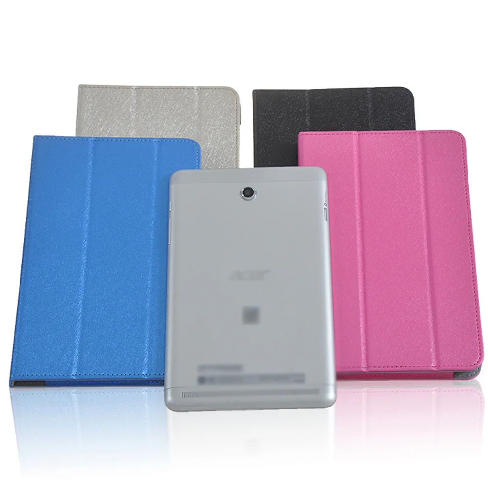 

Fashion Silk Pattern PU Leather Folding Folio Case for Acer Iconia One Tab8 A1-840FHD for 8'' Tablet PC Cover Case