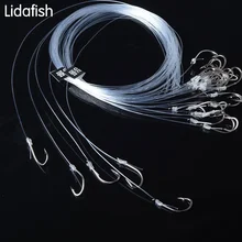 Размер#7~#16 Высокоуглеродистая сталь Карп рыболовные колючие крючки портативная рыболовная нейлоновая леска со стальным крюком завязанный крючок