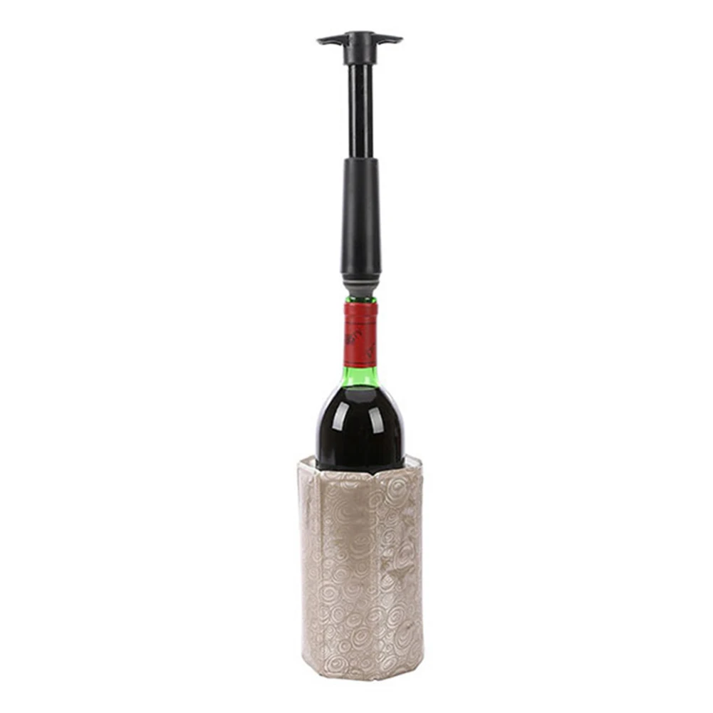 High quality Plastic Pump Vacuum Red Wine Bottle Stopper Suction