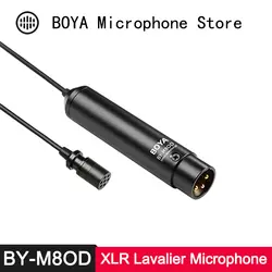 Профессиональный всенаправленный XLR выход клип на лацкане конденсаторный микрофон для видеокамеры Аудио рекордер видео микрофон