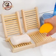 Трендовая деревянная мыльница трапециевидная мыльница деревянная натуральная ручная работа органайзер для мыла банный держатель для губки скруббер