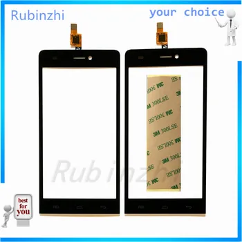 

RUBINZHI Touchscreen For Explay indigo Touch Screen Digitizer Front Glass Lens Panel Replacement Sensor Lens +3M tape