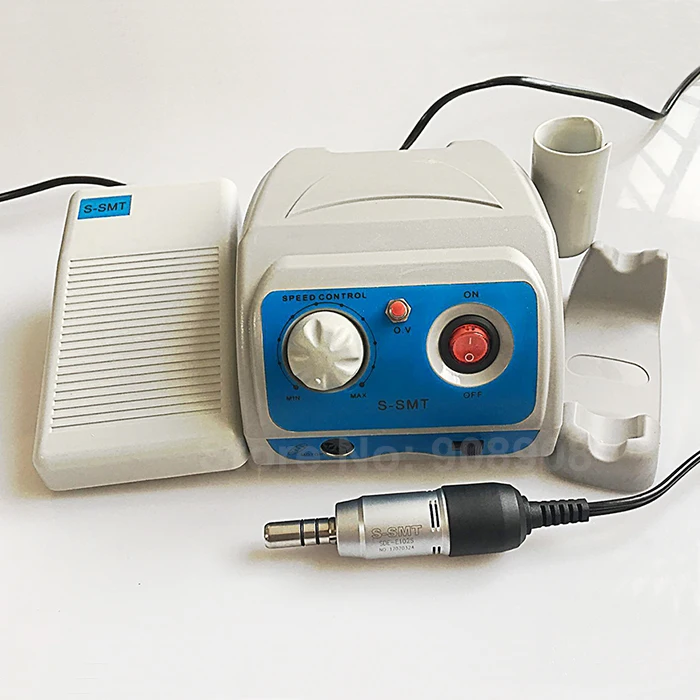 

220V/110V Micromotor Pedal Control Portable E-type Connector E102S Motor 35000Rpm suit for Straight Nose Cone Contra Angle Head