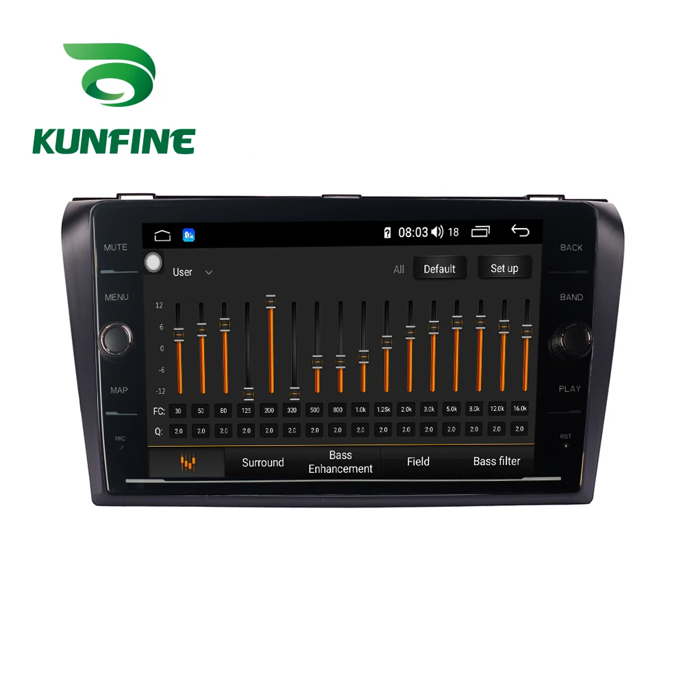 Top Octa Core 4GB RAM 64GB ROM Android 8.1 Car DVD GPS Player Deckless Car Stereo For Mazda 3 2006-2013 Radio Headunit 1