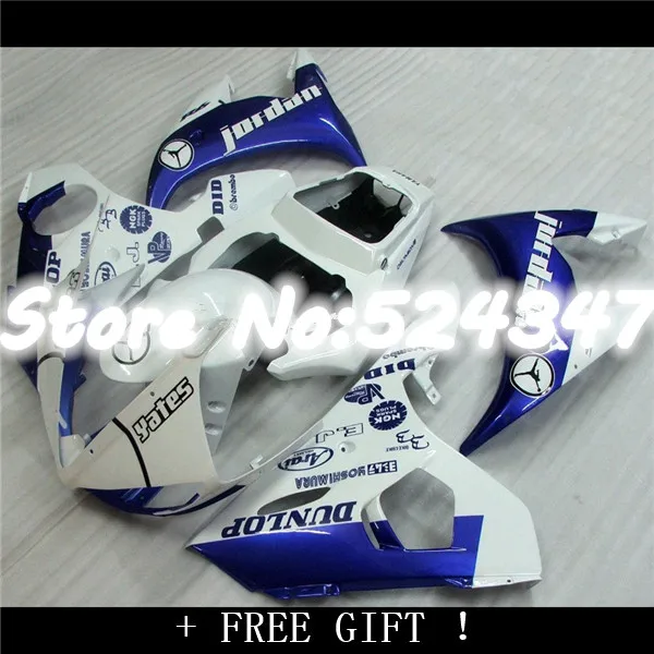 Fei-YZFR6 03-05 Jordan YZF600 03 05 04 2004 YZF R6 синий белый MK94 YZF-R6 MK221 YZF-600 2003 2005 полный обтекатель |