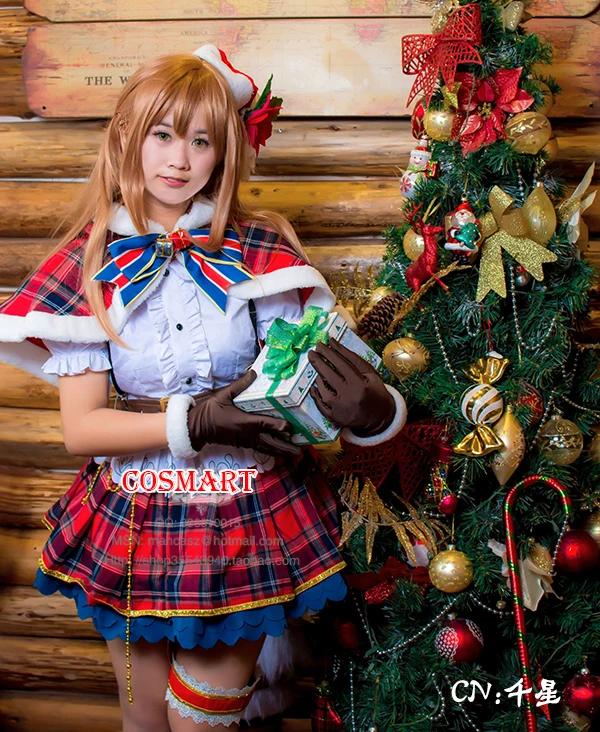 Аниме Love Live Sunshine!Aqours Kunikida Hanamaru Косплей Костюм Рождественский альбом Униформа