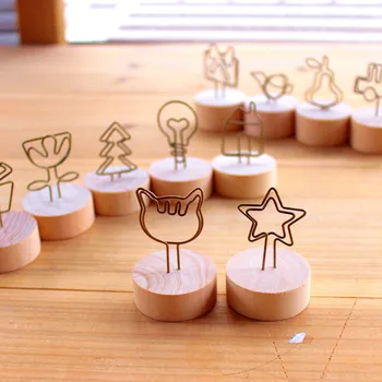 

Free Shipping 12PC wedding party photos show Creative Pastoral ornaments seat iron Clip Notes holder table place card holder